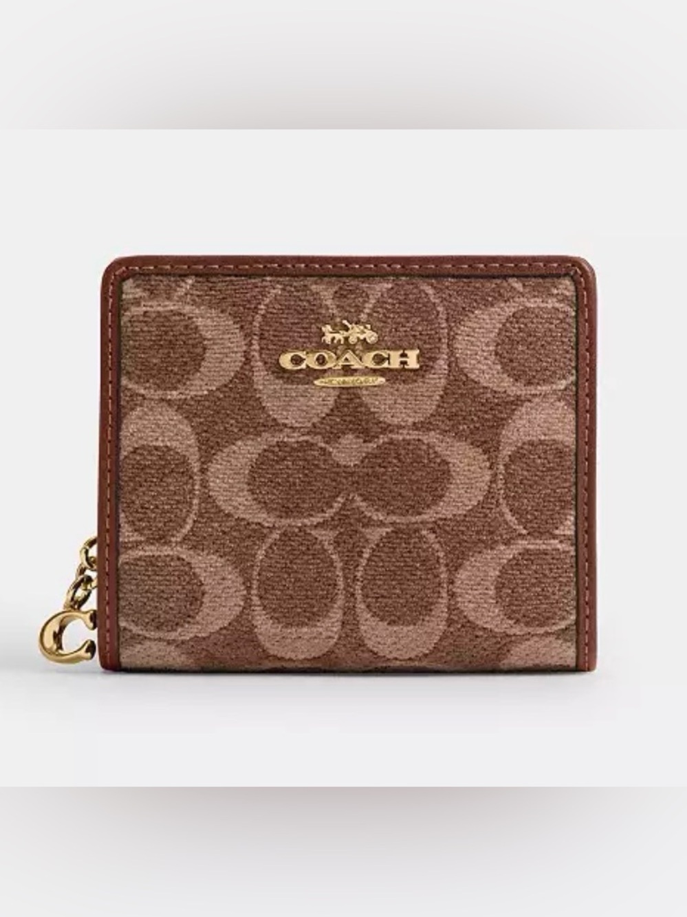 Coach Snap Wallet in Signature Chenille